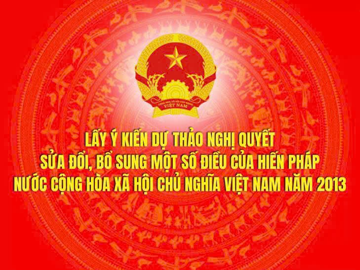 Lấy ý kiến dự thảo Nghị quyết sửa đổi, bổ sung một số điều của Hiến pháp
